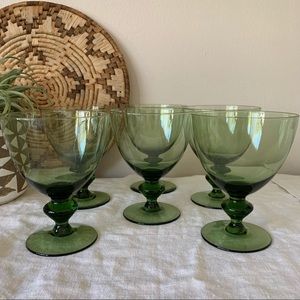Swedish Crystal Vintage Wine Goblets